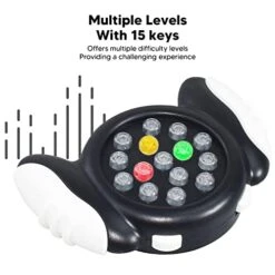 Dilwe Electronic Memory Game, Handheld Electronic Memory Game With Light Sound Brain Challenge Colorful 15 Keys Flashing Memory Toy -Play Nest Game 41uU3m2RfmL