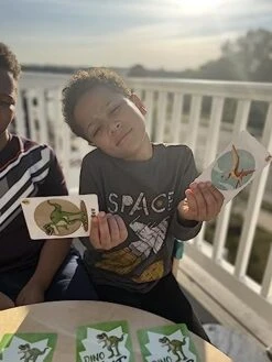 Kidtastic Dino Hunt Card Game Deck For 3-6 Age Toddler Kids, Learning And Strategy Memory Games, Educational And Preschool Birthday Party Match Hunt For Boys And Girls -Play Nest Game 41vmV5dFosL