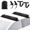 Zone Tech Soft Roof Rack Pads Heavy Duty, Use With Or Without Cross Bar, Non-Slip, Use For Kayak, Surfboard, Canoe, And More (1 Set)