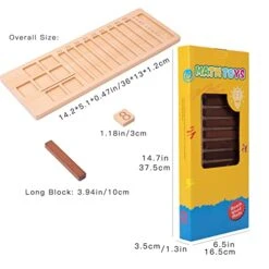 Auvewilo Wooden Math Board, Addition And Subtraction Learning Toy, Mathematical Game For Kids, Educational Activity With Hands-on Manipulatives 9 Auvewilo Wooden Math Board, Addition And Subtraction Learning Toy, Mathematical Game For Kids, Educational Activity With Hands-on Manipulatives -Play Nest Game 41yL0wbv3JL