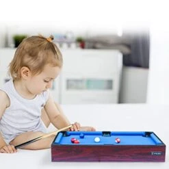 IFOYO Mini Table Top Pool, Billiards Table With 15 Colored Balls, 1 Cue Ball, 1 Brush, 2 Pool Sticks & Racking Triangle Portable And Fun For Party Game 15 IFOYO Mini Table Top Pool, Billiards Table With 15 Colored Balls, 1 Cue Ball, 1 Brush, 2 Pool Sticks & Racking Triangle Portable And Fun For Party Game -Play Nest Game 41zM5RMULOL