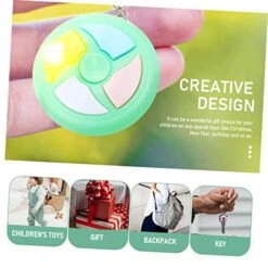 SAFIGLE 10 Pcs Children's Handheld Game Kids Educational Toys Puzzle Piece Keychain Kids Keychain Kid Matching Toy Mini Keychain Cube Brain Teaser Toy Brain Training Plaything Kids Toy -Play Nest Game 510oeKwLEEL