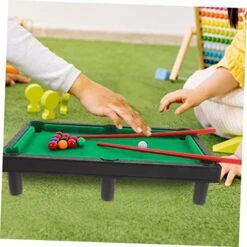 Unomor 1 Set Billiard Toy Kids Educational Toys Mini Toys For Kids Mini Pool Table For Kids Miniature Billiard Game Table Miniature Pool Table Set Plastic Billiard Table Toy -Play Nest Game 512P326kN1L