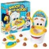 The Original Shoot The Poop - Funny Family Game - Fast And Frenzied Flushing Poop Game With Fun Sounds For Kids - Includes Talking Toilet Bowl, Dexterity Launchers, 12 Soft Plastic Toy Poops -Play Nest Game 512QsxCRSfL