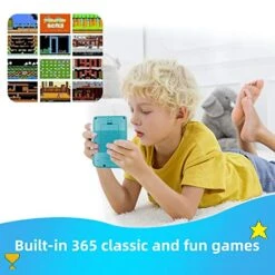 Retro Handheld Games For Kids, 8 Bit Retro 365 Classic Games 3.0" LCD Screen Portable Video Game Player Support TV Output Electric Learning Toys For Boys Girls Ages 4-12 (Green)… -Play Nest Game 514IlQLZR6L
