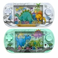 GENERIC 2 Pc Handheld Water Games Dinosaur Theme Ring Toss Retro Pocket Toys Kids Gift 2 Pc Handheld Water Games Dinosaur Theme Ring Toss Retro Pocket Toys Kids Gift Aqua Arcade Compact Mini Game Fun Travel -Play Nest Game 514OYLUpxHL