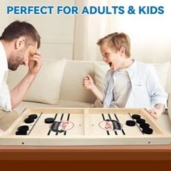 BAKAM Super Fast Sling Puck Game, Portable Table Hockey Game For Kids And Adults, Tabletop Slingshot Games Toys For Boys And Girls, Desktop Sport Board Game For Family Game Night Fun (Large Winner) 12 BAKAM Super Fast Sling Puck Game, Portable Table Hockey Game For Kids And Adults, Tabletop Slingshot Games Toys For Boys And Girls, Desktop Sport Board Game For Family Game Night Fun (Large Winner) -Play Nest Game 514nn204LfL