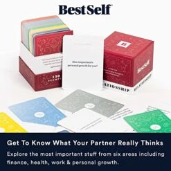 BestSelf Relationship Deck - 150 Discussion Prompts To Create Real Conversations - Perfect Couples Games, Card Games For Adults, And Amazing Gifts For Wife 9 BestSelf Relationship Deck - 150 Discussion Prompts To Create Real Conversations - Perfect Couples Games, Card Games For Adults, And Amazing Gifts For Wife -Play Nest Game 515fTJx6Z2L