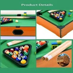 Hora De Lima Mini Pool Table For Kids Small Billiards Game Table Top Pool Table Toy For Cat Gift For Kids Cat Pool Table Toy -Play Nest Game 515k1PwY9ZL