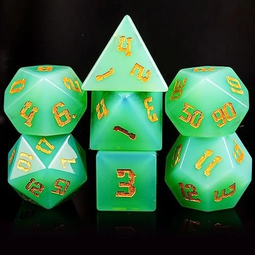 Rainbow Turquoise DND Dice Set Sharp Edge Stone Handmade 7 Accessories Dice For Dungeons And Dragons TTRPG Games Multi-Sided RPG Polyhedral Dice Roleplaying Games Shadowrun Pathfinder MTG 13 Rainbow Turquoise DND Dice Set Sharp Edge Stone Handmade 7 Accessories Dice For Dungeons And Dragons TTRPG Games Multi-Sided RPG Polyhedral Dice Roleplaying Games Shadowrun Pathfinder MTG - Image 11