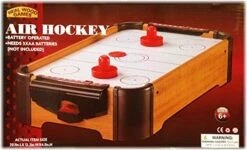 Homeware Wooden Mini Table Top Air Hockey Game Set 21 - Battery Operated, 4640773 -Play Nest Game 516lxk2uKrL