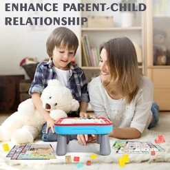 2-in-1 Board Games And Puzzles For Kids Ages 3-5 5-7, Blocks Puzzle Brain Teasers Logic Thinking Game Table, STEM Montessori Preschool Learning Early Educational Toys Birthday Gifts For Boys And Girls -Play Nest Game 516uEQeJQ4L