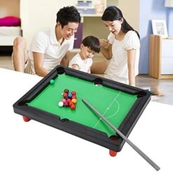 Kid Pool Table, Desktop Mini Billiard Tables Billiard Toy 15Pcs Balls For Above 3 Years Old -Play Nest Game 516yc9JfdWL