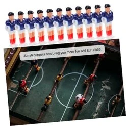 HOLIDYOYO 22 Pcs Football Machine Player Mini Footballs Toy Machine Doll Set Resin Foosball Player Foosball Table For Kids Portable Mini Table Football Creative Table Football Boys Component -Play Nest Game 5181c7j4LJL
