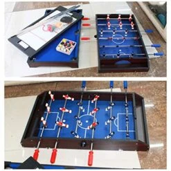 Table Football Mini Play Table, Kids Double Educational Toy Game, Football Table, Table Tennis, Table Tennis, Ice Hockey Arcade Table Games -Play Nest Game 51907rGgpaL