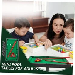 Unomor 1 Set Billiard Toy Kids Educational Toys Mini Toys For Kids Mini Pool Table For Kids Miniature Billiard Game Table Miniature Pool Table Set Plastic Billiard Table Toy -Play Nest Game 51AKzf6iwdL