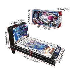 GENERIC Mini Super Pinball Toys, Children's Electronic Pinball Game Machine, Tabletop Pinball Game, For Retro Arcade Machine For Kids And Adults Ages 4 And Up -Play Nest Game 51B47OuQzwL