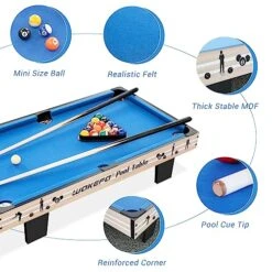 Mini Pool Table Top Games: 36-Inch Tabletop Billiards Table Set With 16 Pool Balls, 2 Cues, 1 Triangle Rack, 2 Chalks & 1 Table Brush, Portable Pool Games For Kids, Children,Dog,Cat,Pet, Family Game 9 Mini Pool Table Top Games: 36-Inch Tabletop Billiards Table Set With 16 Pool Balls, 2 Cues, 1 Triangle Rack, 2 Chalks & 1 Table Brush, Portable Pool Games For Kids, Children,Dog,Cat,Pet, Family Game -Play Nest Game 51Bk1zn4dYL