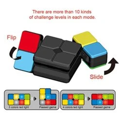 Toyofmine Electronic Handheld Memory Game| Fidget Toys|Logic Games Flip，Slide | 4 Game Modes |Toy For Kids Boys And Girls | Fun Gift Toy For Kids Ages 6-12 Years Old -Play Nest Game 51BnrXIZuSL