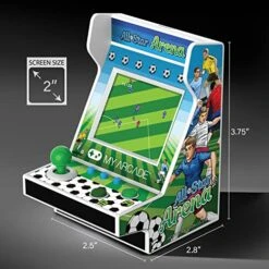 MY ARCADE All-Star Arena Pico Player- 3.75" Fully Playable Portable Tiny Arcade Machine With 107 Retro Games, 2" Screen Color Display, Battery Powered,White -Play Nest Game 51D2GYjGkKL
