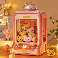 Harilla Small Claw Machine ,Kids Arcade Claw Machine , Pink 11 Harilla Small Claw Machine ,Kids Arcade Claw Machine , Pink -Play Nest Game 51Djs8oISYL