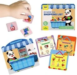 Panda Juniors Memory Game, Shopping List Game Educational Matching Games For Kids Toddlers Ages 3 And Up Preschool Home Learning Montessori STEM Board Games Gift Toys 13 Panda Juniors Memory Game, Shopping List Game Educational Matching Games For Kids Toddlers Ages 3 And Up Preschool Home Learning Montessori STEM Board Games Gift Toys -Play Nest Game 51EECxqkU3L. AC