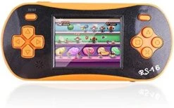 Handheld Game Player For Kids Adults- FAMILY POCKET RS16 Portable Classic Game Controller Built-in 260 Game 2.5 Inch LCD Retro Arcade Video Game System Children's Birthday Gift (RS-16 Blue1) -Play Nest Game 51EgmSr10DL. AC