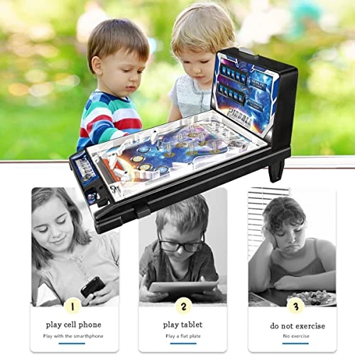 Olivy Pinball Machine Game, Electronic Arcade Pinball Toy With Scorer And Lights And Sounds, Mini Desktop Space Game Toy For Kids And Family, 16.5x10x11in 6 Olivy Pinball Machine Game, Electronic Arcade Pinball Toy With Scorer And Lights And Sounds, Mini Desktop Space Game Toy For Kids And Family, 16.5x10x11in - Image 4