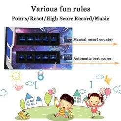 Olivy Pinball Machine Game, Electronic Arcade Pinball Toy With Scorer And Lights And Sounds, Mini Desktop Space Game Toy For Kids And Family, 16.5x10x11in 12 Olivy Pinball Machine Game, Electronic Arcade Pinball Toy With Scorer And Lights And Sounds, Mini Desktop Space Game Toy For Kids And Family, 16.5x10x11in -Play Nest Game 51EjTjxEUzL