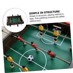 Kisangel Table Football Kids Mini Toys Boys Football Mini Soccer Balls Boys Sports Toys Foosball Soccer Kids Desktop Games Wooden Green Interesting Foosball Game Foosball Table Kids Supply -Play Nest Game 51FEp7jLnfL