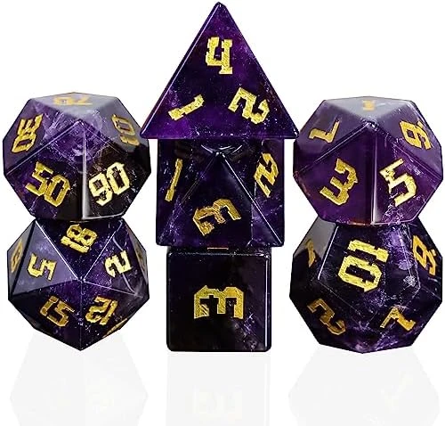 Rainbow Turquoise DND Dice Set Sharp Edge Stone Handmade 7 Accessories Dice For Dungeons And Dragons TTRPG Games Multi-Sided RPG Polyhedral Dice Roleplaying Games Shadowrun Pathfinder MTG 12 Rainbow Turquoise DND Dice Set Sharp Edge Stone Handmade 7 Accessories Dice For Dungeons And Dragons TTRPG Games Multi-Sided RPG Polyhedral Dice Roleplaying Games Shadowrun Pathfinder MTG - Image 10