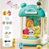 Claw Machine With Lights,Mini Claw Machine Toys,Electric Candy Machine With Toys&Accessories,Arcade Games Machines,Vending Machine,Adjustable Sound And Music,Exciting Play，Birthday Easter Gifts