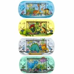 GENERIC 12 Pc Pocket Handheld Water Games Mini Ring Toss Dinosaur Kid Party Favor Prizes 12 Pc Handheld Water Games Dinosaur Theme Ring Toss Retro Pocket Toys Kids Gift Aqua Arcade Compact Mini Game Fun