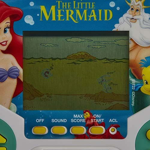 Hasbro Gaming Tiger Electronics Disney's The Little Mermaid Electronic LCD Video Game, Retro-Inspired Edition, Handheld 1-Player Game, Ages 8 And Up , Blue 5 Hasbro Gaming Tiger Electronics Disney's The Little Mermaid Electronic LCD Video Game, Retro-Inspired Edition, Handheld 1-Player Game, Ages 8 And Up , Blue - Image 3