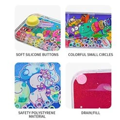 GENERIC Water Toys Dinosaur Toys Unicorn Girl's Handheld Toss Ring Water Games Guest Favour Gifts Pack Of 4 -Play Nest Game 51JuhGiBpcL