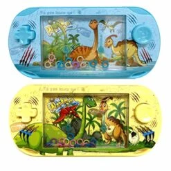 GENERIC 2 Pc Handheld Water Games Dinosaur Theme Ring Toss Retro Pocket Toys Kids Gift 2 Pc Handheld Water Games Dinosaur Theme Ring Toss Retro Pocket Toys Kids Gift Aqua Arcade Compact Mini Game Fun Travel -Play Nest Game 51KVUwmq3tL