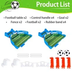 Mini Foosball Games, Interactive Tabletop Football Games, 2-Player Tabletop Soccer Game, Portable Competition Sports Games For Travel, Desktop Sport Board Game For Kids Adults -Play Nest Game 51LIyUAXW8L