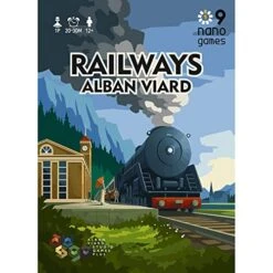 Capstone Games Nano9Games Volume 1: Railways - Capstone Games, 19th Centrury Themed Action Performing Railroad Game, 1 Player, 30 Mins