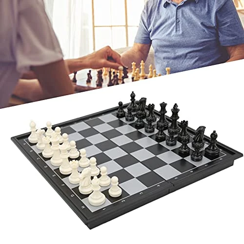 24.7x24.8 Foldable Checker Backgammon Board Game Set,plplaaoo 3 In 1 Magnetic Chess Board Set, Wooden Chess Board, Jaeraph Chess Sets, Educational Toys For Kids And Adults 8 24.7x24.8 Foldable Checker Backgammon Board Game Set,plplaaoo 3 In 1 Magnetic Chess Board Set, Wooden Chess Board, Jaeraph Chess Sets, Educational Toys For Kids And Adults - Image 6