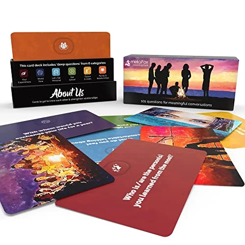 MetaFox About Us Conversation Starters | 101 Getting To Know You Questions | Fun And Deep Conversation Cards Game For Friends, Family, Teammates (English) 3 MetaFox About Us Conversation Starters | 101 Getting To Know You Questions | Fun And Deep Conversation Cards Game For Friends, Family, Teammates (English)