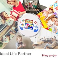 Beijue Handheld Games For Kids Adults 3.0'' Large Screen Preloaded 218 Classic Retro Video Games Seniors Rechargeable Electronic Game Player Birthday Xmas Present (Blue) -Play Nest Game 51Nxn5I06ML