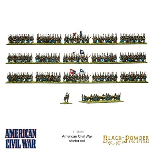 WarLord Black Powder Epic Battles American Civil War Starter Set Military Table Top Wargaming Plastic Model Kit 311514001, Green 7 WarLord Black Powder Epic Battles American Civil War Starter Set Military Table Top Wargaming Plastic Model Kit 311514001, Green - Image 5