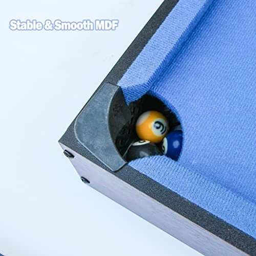 IFOYO Mini Table Top Pool, Billiards Table With 15 Colored Balls, 1 Cue Ball, 1 Brush, 2 Pool Sticks & Racking Triangle Portable And Fun For Party Game 4 IFOYO Mini Table Top Pool, Billiards Table With 15 Colored Balls, 1 Cue Ball, 1 Brush, 2 Pool Sticks & Racking Triangle Portable And Fun For Party Game - Image 2