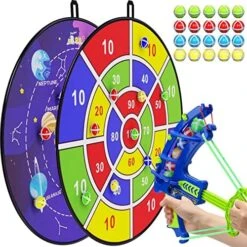 BooTaa 29" Large Dart Board For Kids, Kids Dart Board With Sticky Balls, Boys Toys, Indoor/Sport Outdoor Fun Party Play Game Toys, Birthday Gifts For 3 4 5 6 7 8 9 10 11 12 Year Old Boys Girls -Play Nest Game 51Q4xtSp4TL. AC