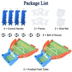 Mini Foosball Games, Tabletop Football Soccer Pinball For Indoor Game Room, Table Top Foosball Desktop Sport Board Game For Adults Kids Family Game Night Fun 15 Mini Foosball Games, Tabletop Football Soccer Pinball For Indoor Game Room, Table Top Foosball Desktop Sport Board Game For Adults Kids Family Game Night Fun -Play Nest Game 51RNTKBjV3L