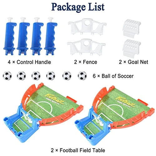 Mini Foosball Games, Tabletop Football Soccer Pinball For Indoor Game Room, Table Top Foosball Desktop Sport Board Game For Adults Kids Family Game Night Fun 8 Mini Foosball Games, Tabletop Football Soccer Pinball For Indoor Game Room, Table Top Foosball Desktop Sport Board Game For Adults Kids Family Game Night Fun - Image 6