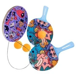 Kisangel 1 Set Table Tennis Trainer Sport Accessories Tool Toys Desktop Accessories Indoor Game Toys Table Tennis Trainer Set Funny Wood Sports Racket Indoor Hanging Table Tennis Indoor Toy