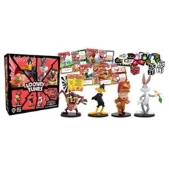 Looney Tunes Mayhem Board Game | Strategy Game Based On The Hit TV Series | Team-Based Combat Game For Adults And Kids | Ages 10+ | 2-4 Players | Average Playtime 30 Minutes | Made By CMON