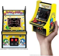 My Arcade Micro Player Mini Arcade Machine: Bubble Bobble Video Game, Fully Playable, 6.75 Inch Collectible, Color Display, Speaker, Volume Buttons, Headphone Jack, Battery Or Micro USB Powered 21 My Arcade Micro Player Mini Arcade Machine: Bubble Bobble Video Game, Fully Playable, 6.75 Inch Collectible, Color Display, Speaker, Volume Buttons, Headphone Jack, Battery Or Micro USB Powered -Play Nest Game 51SlY0mOqGL. AC