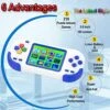 Beijue Handheld Games For Kids Adults 3.0'' Large Screen Preloaded 218 Classic Retro Video Games Seniors Rechargeable Electronic Game Player Birthday Xmas Present (Blue) -Play Nest Game 51TGIRe1vpL
